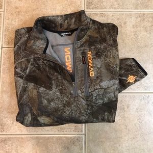 Nomad camo half zip shirt